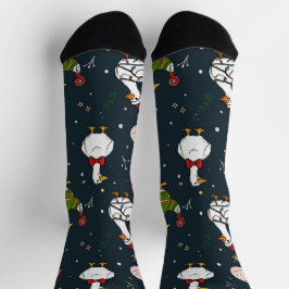Calcetines patos de Navidad lindos