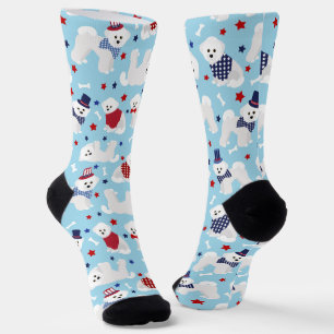 Calcetines Patriotic Bichon Frise
