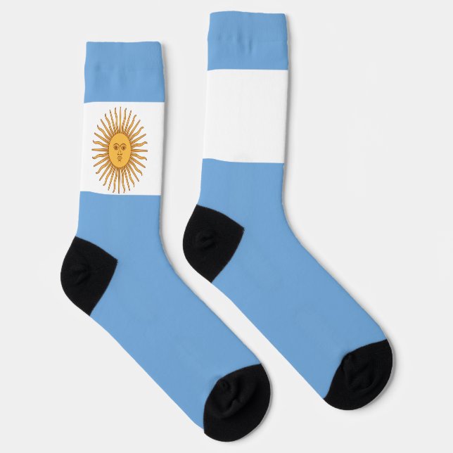 Calcetines Patriótico argentino con bandera argentina (Derecha)