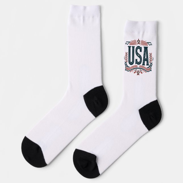 Calcetines Patriótico, EEUU vintage (Izquierda)