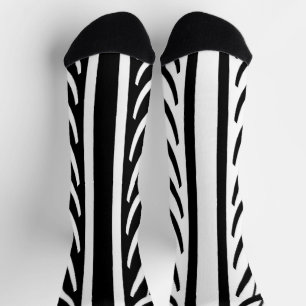 Calcetines Patrón abstracto de textura de neumáticos en blanc