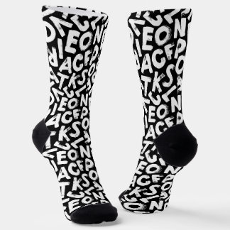 Calcetines Patrón alfabético