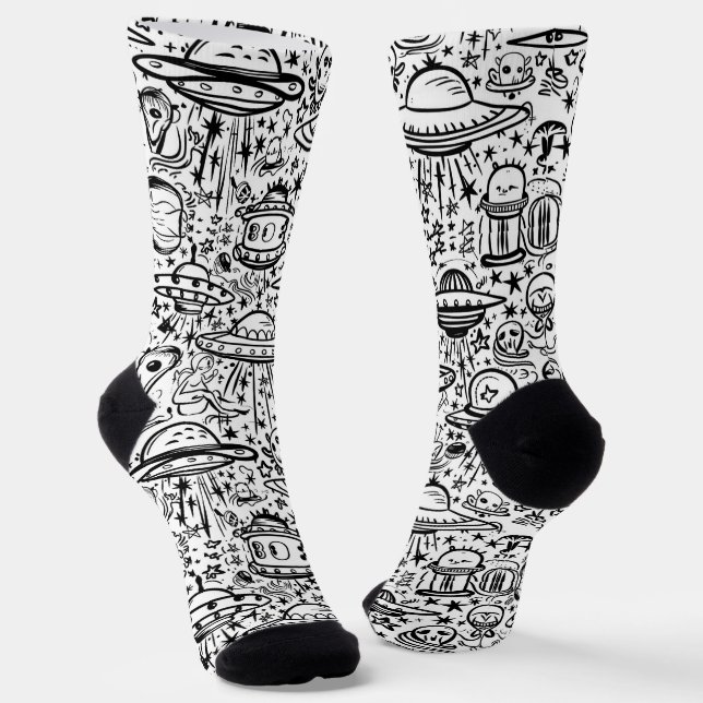 Calcetines Patrón Alien (Angular)