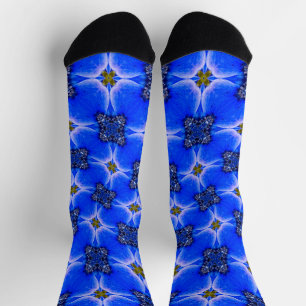 Calcetines Patrón anémico de los jardines azules