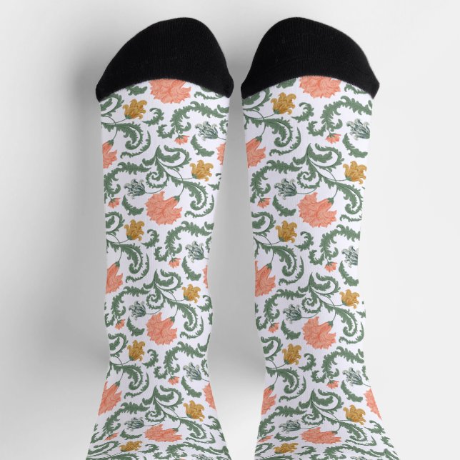 Calcetines Patrón Art Nouveau William-Morris (Arriba)
