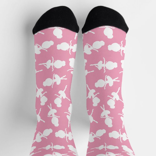 Calcetines Patrón Ballerina, Chicas de ballet, baile de balle (Arriba)