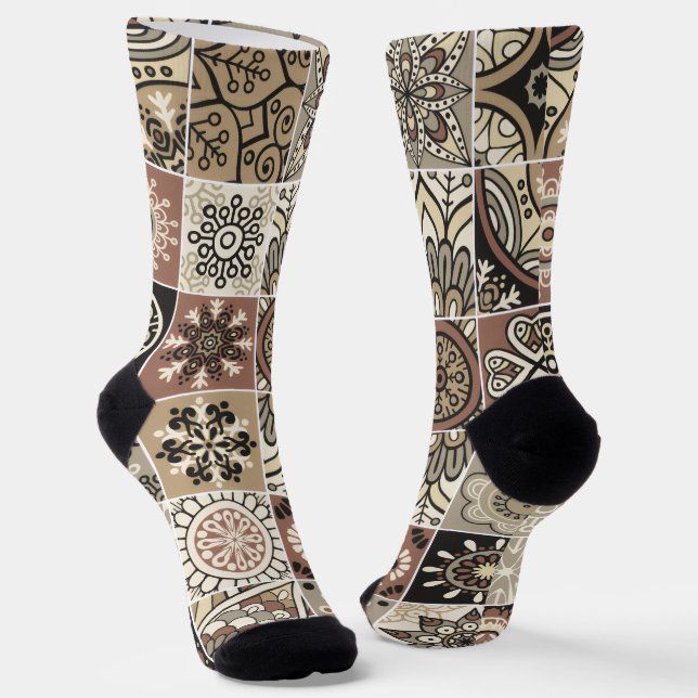 Calcetines Patrón Colorido de Moda  (Angular)