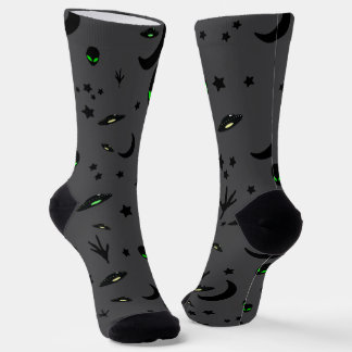 Calcetines Patrón con tema de alienígenas