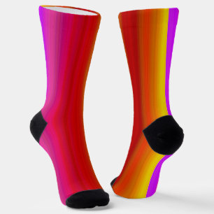 Calcetines Patrón continuo de rayas coloridas