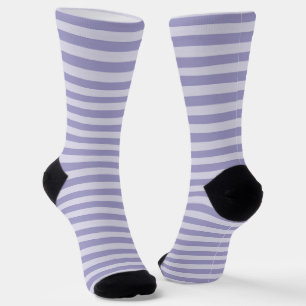 Calcetines Patrón continuo de rayas moradas