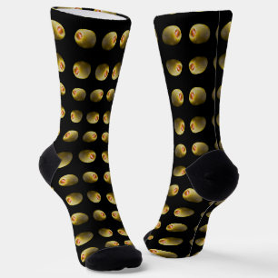 Calcetines Patrón de aceituna