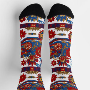 Calcetines patrón de alfombra serbio