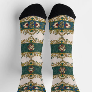 Calcetines patrón de alfombra serbio 3
