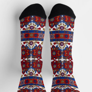 Calcetines patrón de alfombra serbio 8