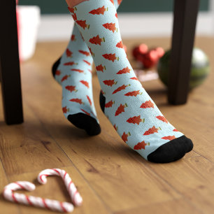 Calcetines Patrón de árbol de la sandía Cute zócalos monogram