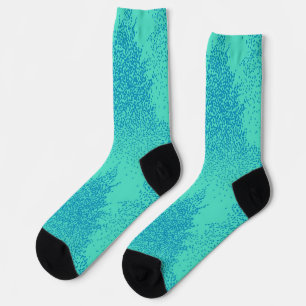 Calcetines patrón de árbol de Navidad