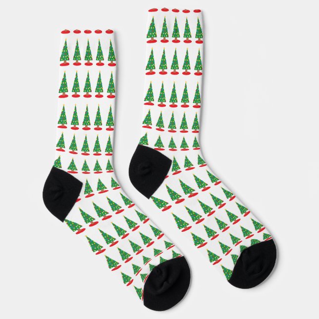 Calcetines Patrón de árbol de Navidad (Derecha)