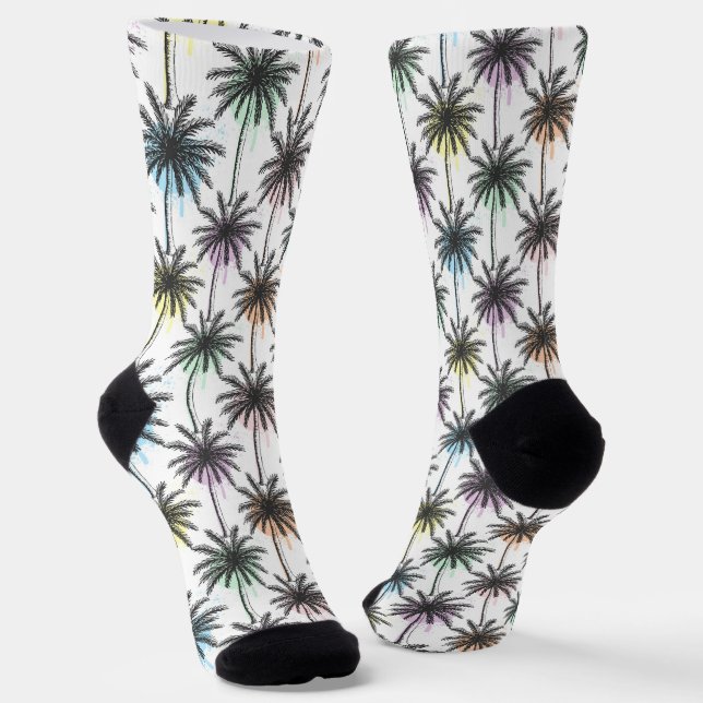 Calcetines Patrón de árbol de pintas de caída de pintas (Angular)