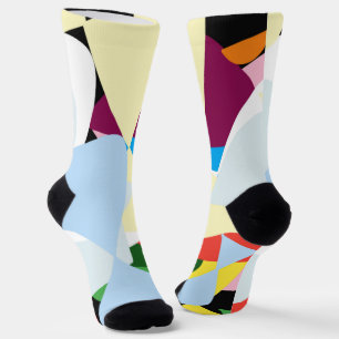 Calcetines Patrón de arte de vacaciones de los navidades