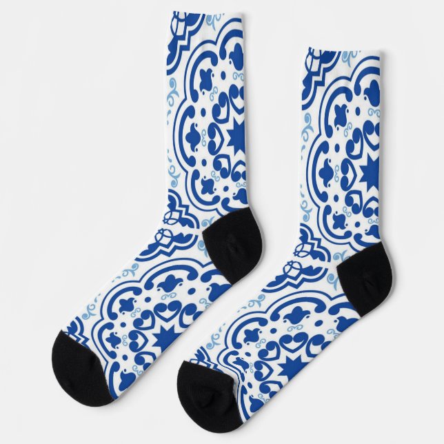 Calcetines Patrón de azulejos de cerámica (Izquierda)