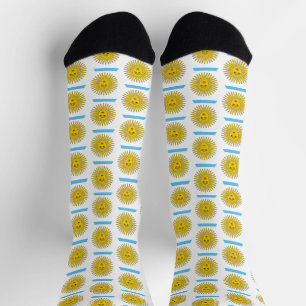 Calcetines Patrón de bandera de Argentina