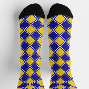 Calcetines patrón de bandera de Bosnia
