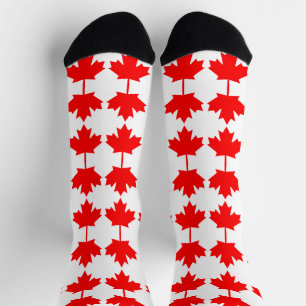 Calcetines Patrón de bandera de Canadá