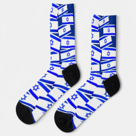 Calcetines Patrón de bandera de Israel