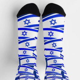 Calcetines Patrón de bandera de Israel
