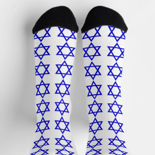 Calcetines Patrón de bandera de Israel