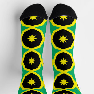 Calcetines Patrón de bandera de Jamaica