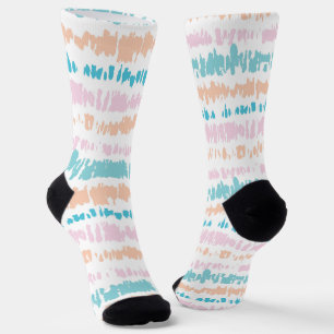 Calcetines Patrón de Batik Pastel