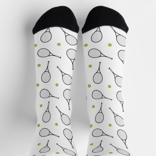 Calcetines Patrón de bolas de tenis (Arriba)
