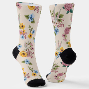 Calcetines Patrón de bordado floral de BUGS BUNNY™