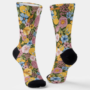 Calcetines Patrón de bordado floral TWEETY™