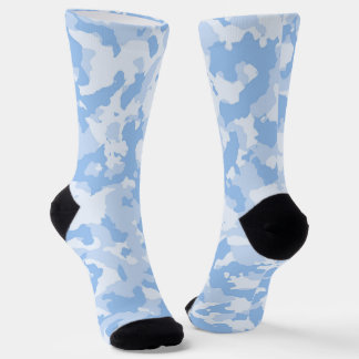 Calcetines Patrón de camuflaje de camo azul Pastel