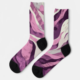 Calcetines Patrón de camuflaje rosa