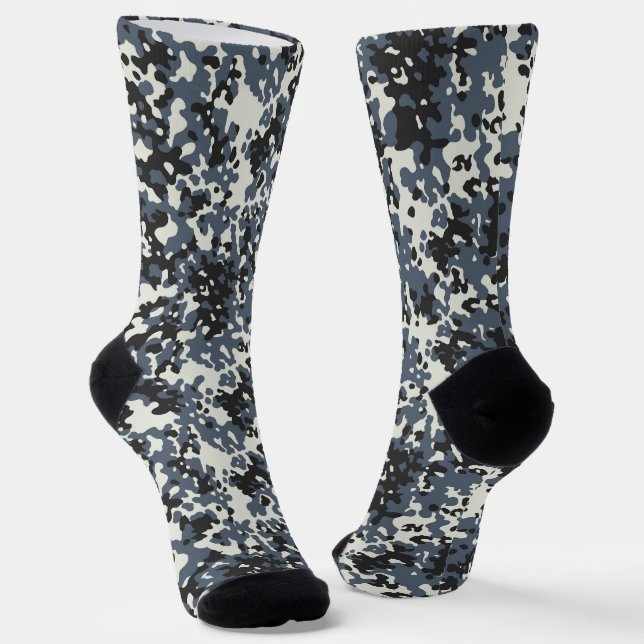 Calcetines Patrón de camuflaje urbano digital (Angular)