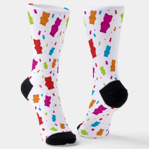 Calcetines Patrón de caramelos de osito de gominola