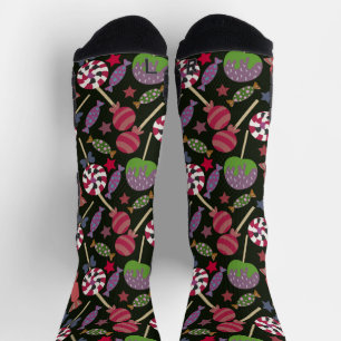 Calcetines Patrón de caramelos Patrón de las lolias cinta