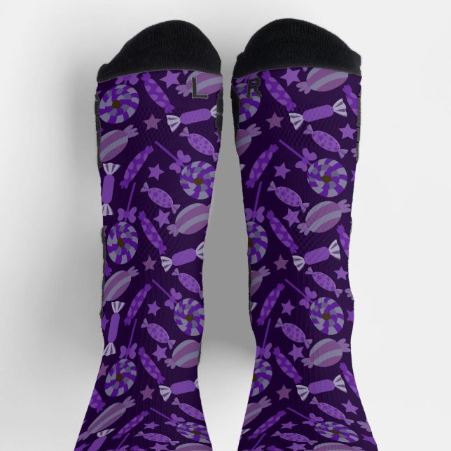 Calcetines Patrón de caramelos | Patrón de las lolias | lolli (Arriba)