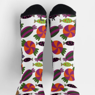 Calcetines Patrón de caramelos Patrón de las lolias lolli