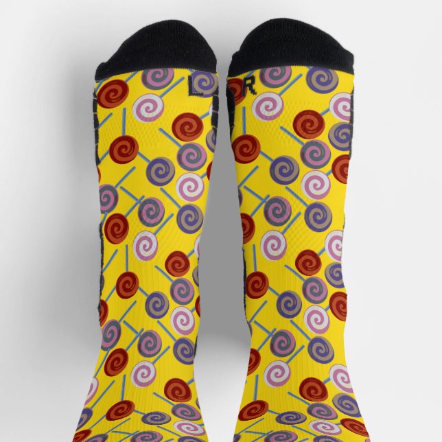 Calcetines Patrón de caramelos | Patrón de las lolias | reaju (Arriba)