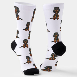 Calcetines Patrón de Cavalier King Charles Spaniel de color n