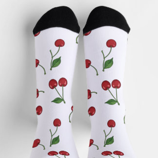 Calcetines Patrón de Cereza Dulce Huerta