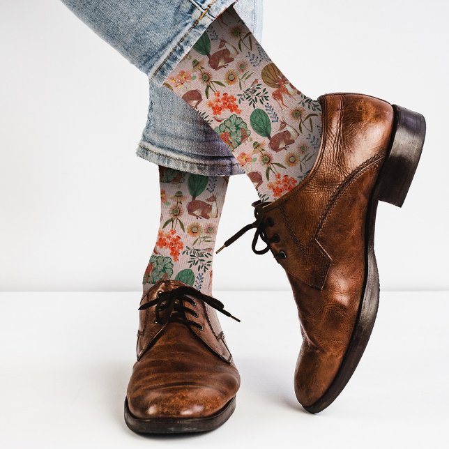 Calcetines Patrón de ciervos de Woodland (Subido por el creador)