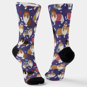 Calcetines Patrón de color bruto patriótico