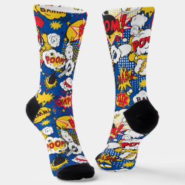 Calcetines Patrón de Cómic