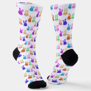Calcetines Patrón de conejos de Pascua