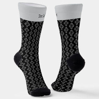 Calcetines Patrón de contorno cruzado copto